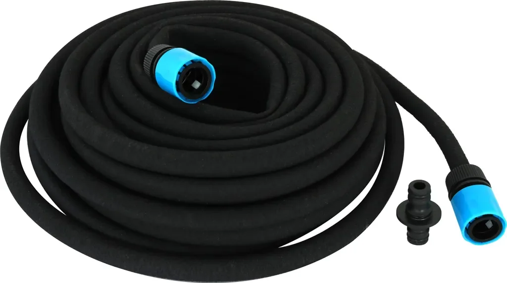 Kynast Perlschlauch 15 m schwarz mit Anschlussarmatur