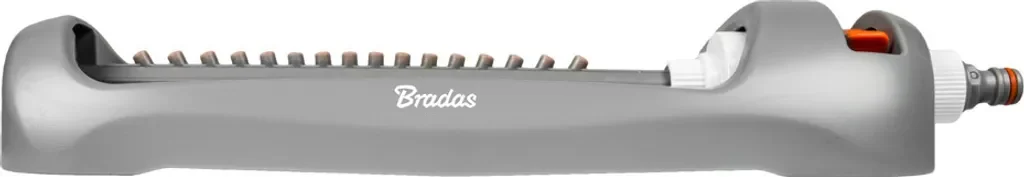 Bradas Viereckregner WHITE LINE 16 Düsen grau orange