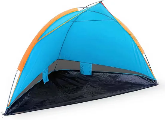 BLUMIXX Pop Up Strandmuschel 3 Personen Sonnenschutz faltbar leicht