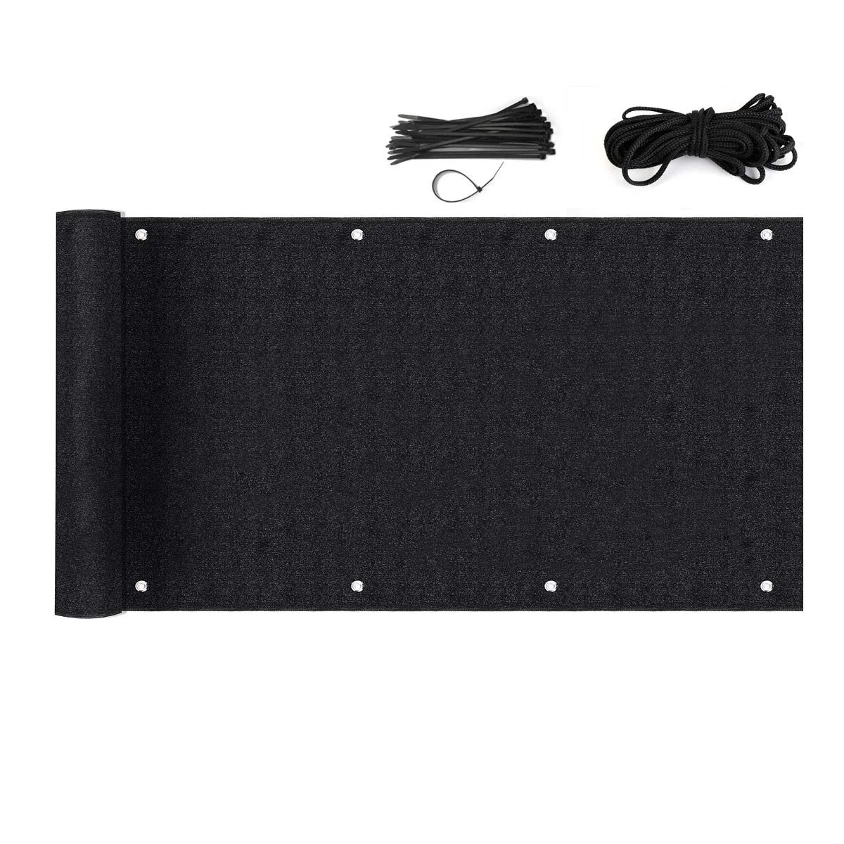 SEKEY Balkonsichtschutz HDPE 220 g m2 mit Ösen UV und Windschutz