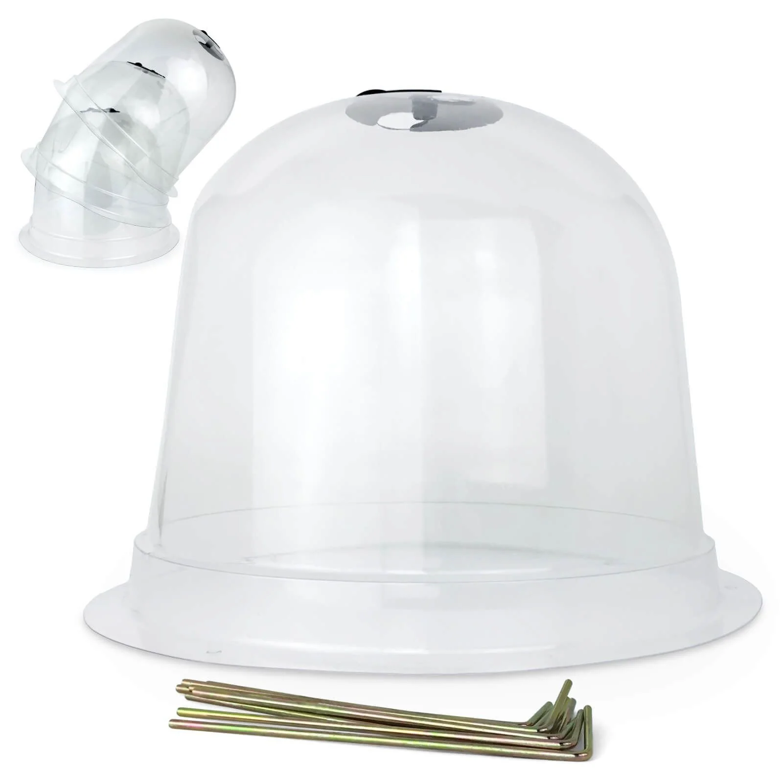 GRAVIDUS Minigewächshaus 3er Set Kunststoff für Jungpflanzen