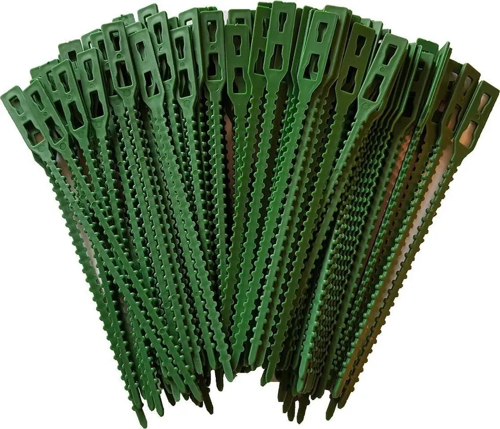 KINZO Pflanzenklemme 100 Stück grün