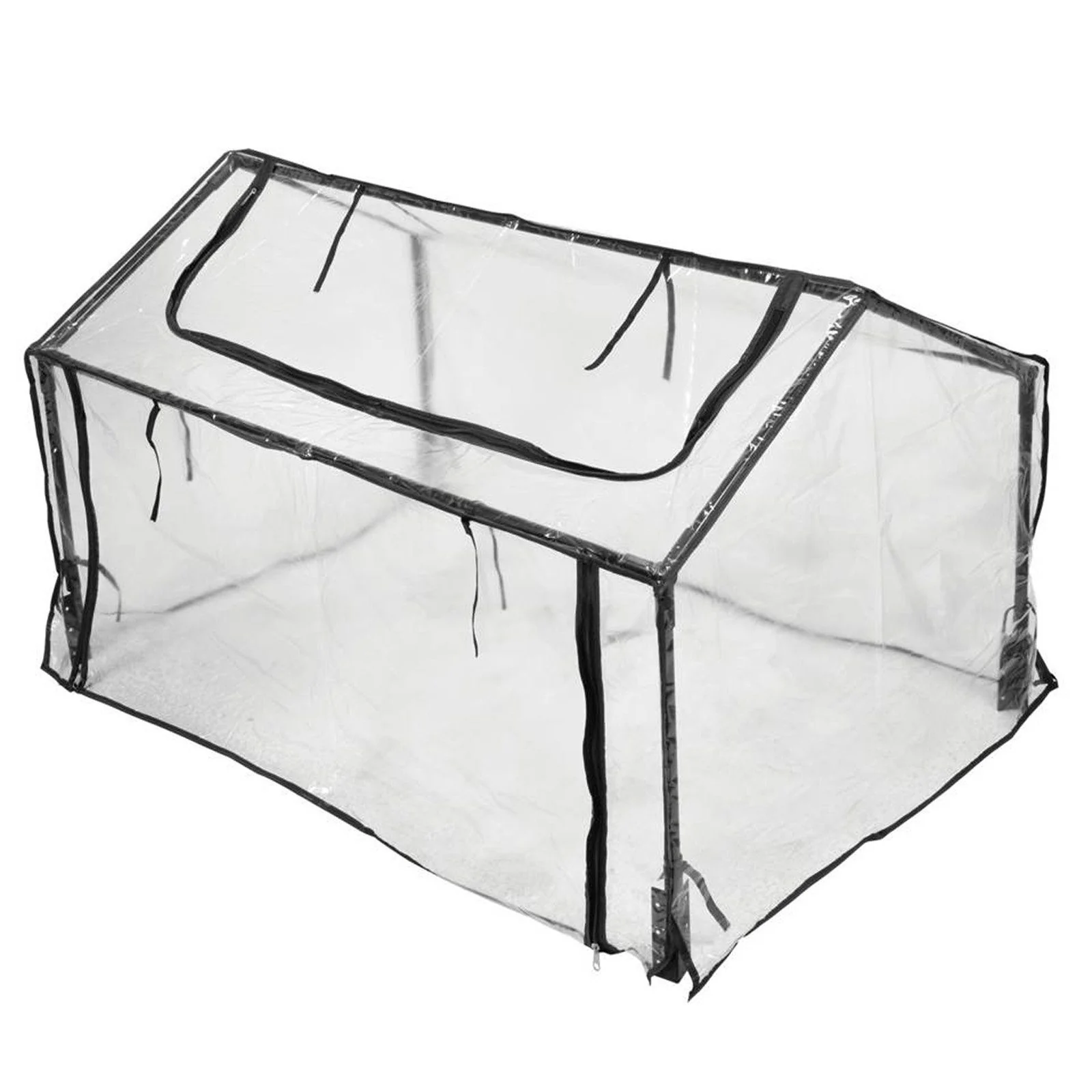 TOYA Foliengewächshaus PVC Frühbeet 120x80x60 cm Paletten