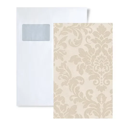 PROFHOME Vliestapete Muster DIN A4 Glitzer Tapete beige