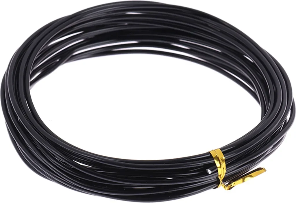 1 Rolle Bonsai Draht 5 m schwarz 2 5 mm rostfrei wiederverwendbar