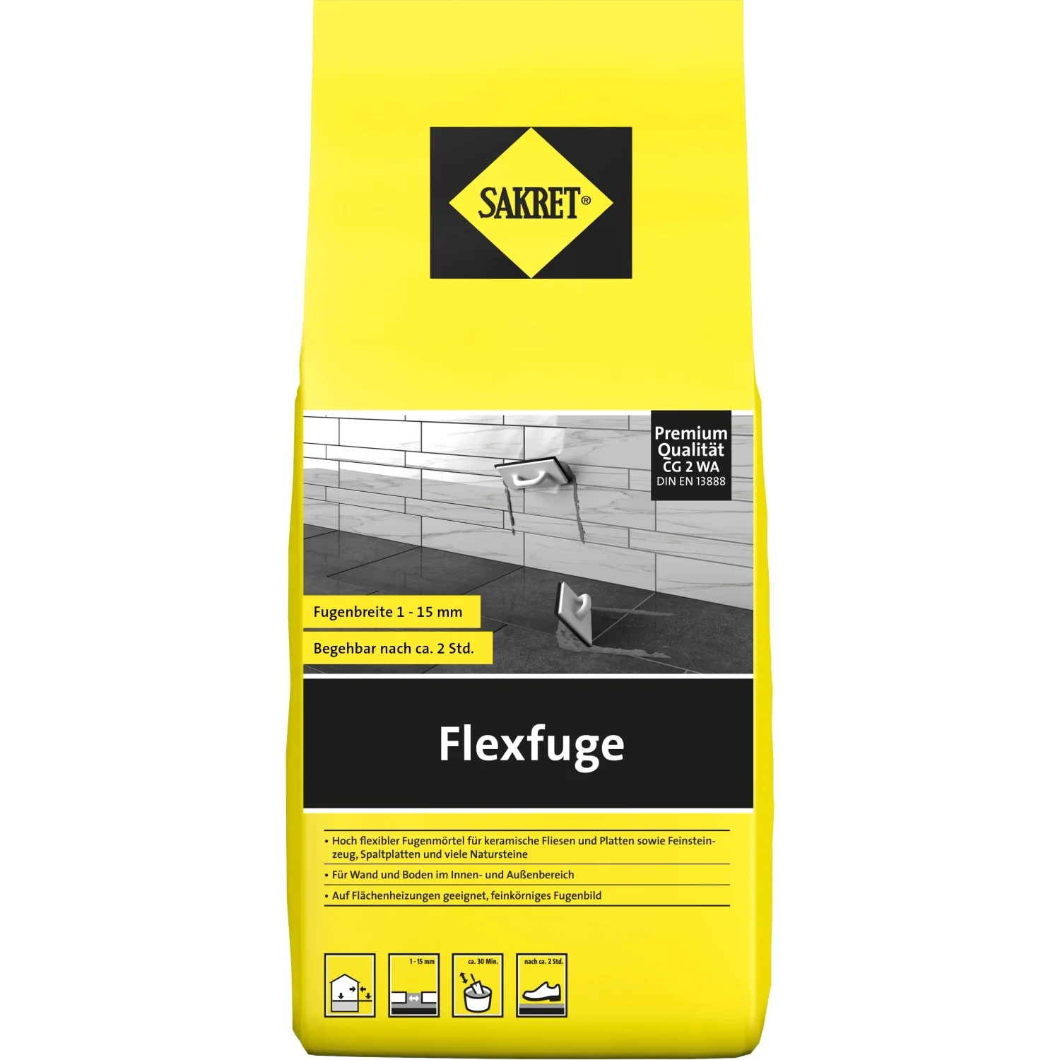 Sakret Flexfuge Weiß 1 kg