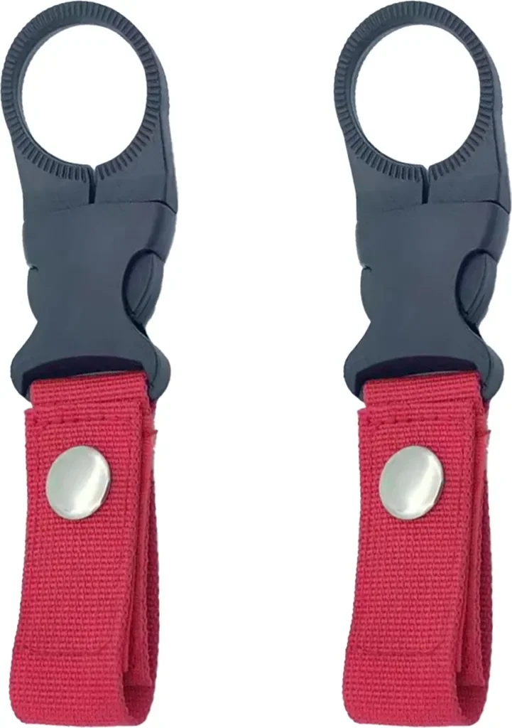 2 Stück Wasserkocher Hängeschnallen Wasserflaschen Ringhalter Rot